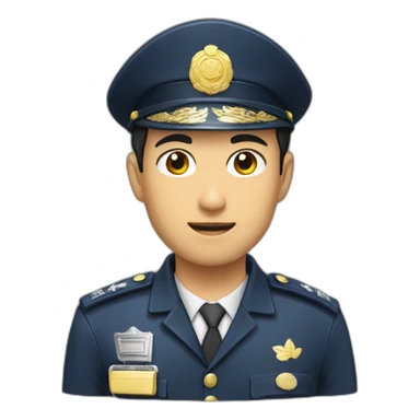 asia-handsome-policeman sticker