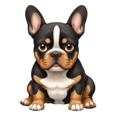 French bulldog Rottweiler markings sticker