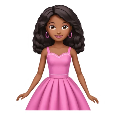 black barbie sticker