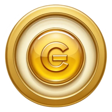 Una etiqueta de producto dorada en forma de sello con las iniciales 'RA', rodeada por una luz brillante. Fondo crema. Estilo: lujo minimalista, fotorrealista. sticker