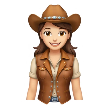 Beautiful cowgirl sticker