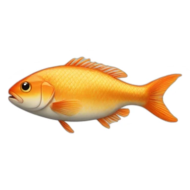 a fish that doesn't fit in the frying pan it is in sticker