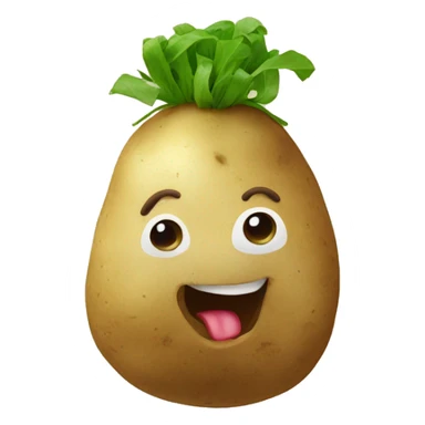 Potato With a bow sticker