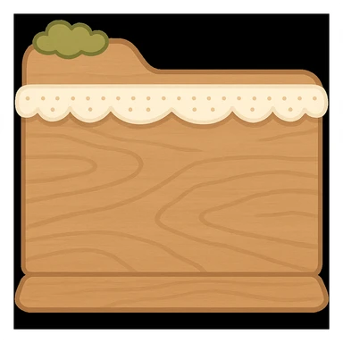 Render this folder. Remove the plants. KEEP THE STYLE INTACT. Render it as if it were open. white frills, but the plants at the very top can stay. sticker