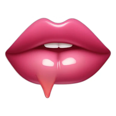 Lip gloss sticker