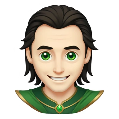Loki marvel movies character face only sticker
