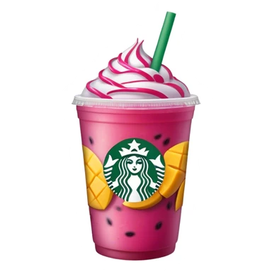 Starbucks Mango dragonfruit Refresher sticker