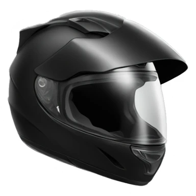 Black Motorcycle helmet profile sport sticker