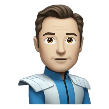 blue Elon musk i.e. thrawn sticker