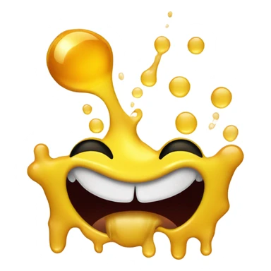 Emoji puking honey sticker