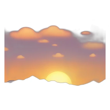 sun setting app sticker