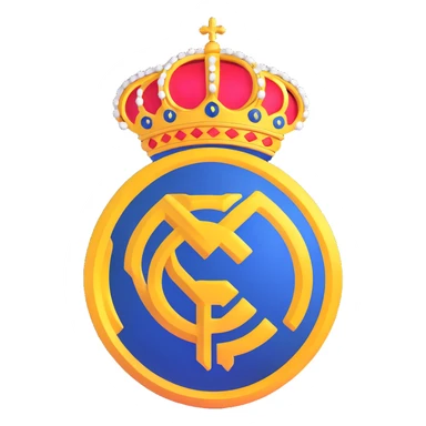Real Madrid football club logo sticker