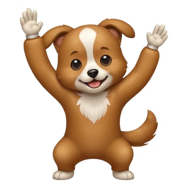 Dog dabbing sticker