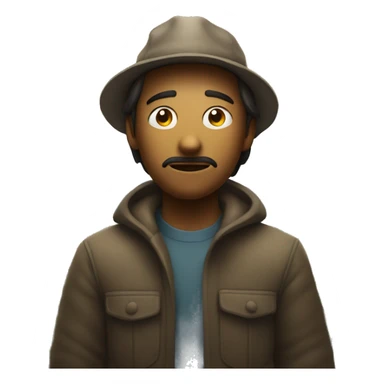 A person in a field, bewildered by strange lights and subtle distortions around them, representing the "hitchhiker effect" of an encounter. sticker