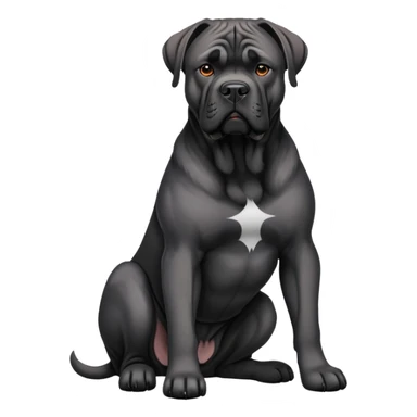 Cane Corso dog sitting sticker