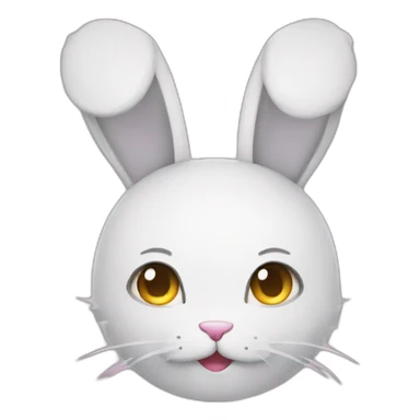 Cyber bunny anime  sticker