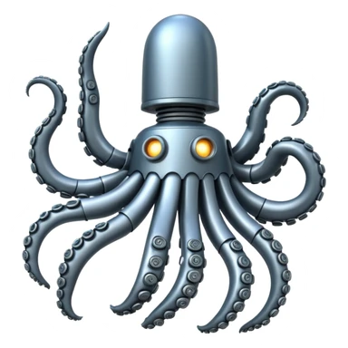 Robot hand with tentacles for fingers ￼ sticker