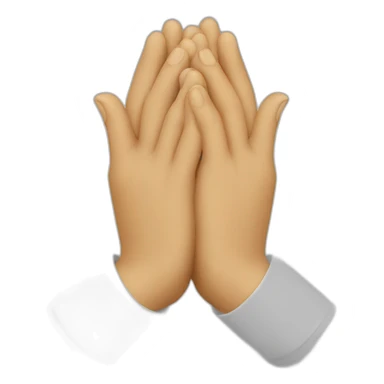 Pray hands front sticker