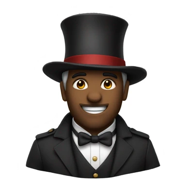 shak with tophat sticker