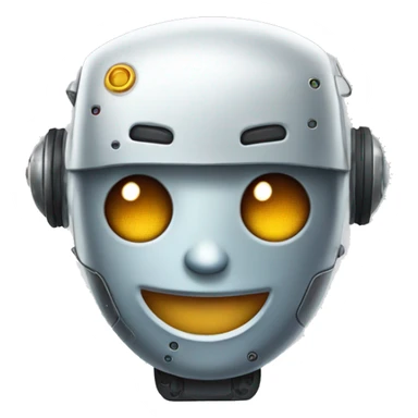 happy robot sticker
