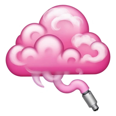 Pink vape smoke sticker