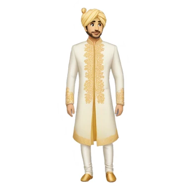 sherwani sticker
