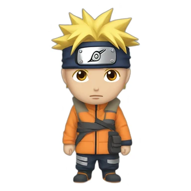 Naruto en train de faire un malaise sticker