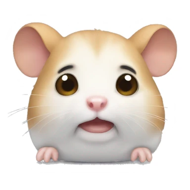 crying hamster  sticker