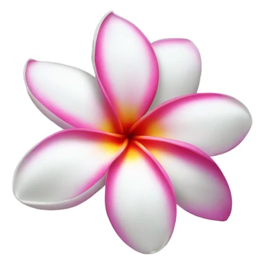plumeria flower sticker