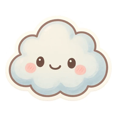 Clouds sticker