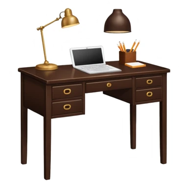 Writing desk sticker