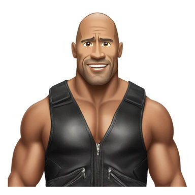 Wwe super star the rock sticker