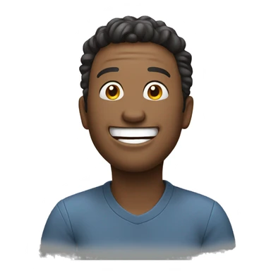 A man laughing and also being supportive  sticker