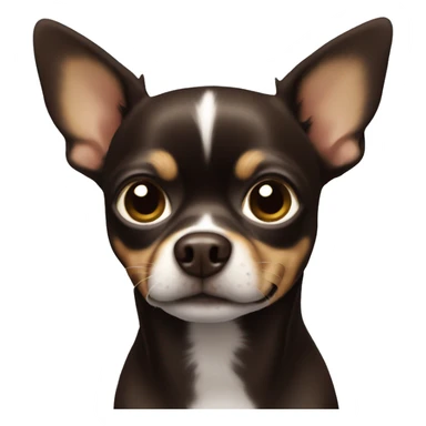 dark brown chihuahua sticker