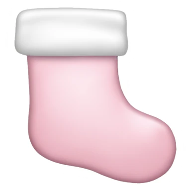 Light pink Christmas stocking sticker