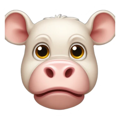 Pork with a monkey head sticker