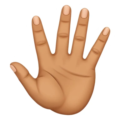 Hand sign for letter D sticker