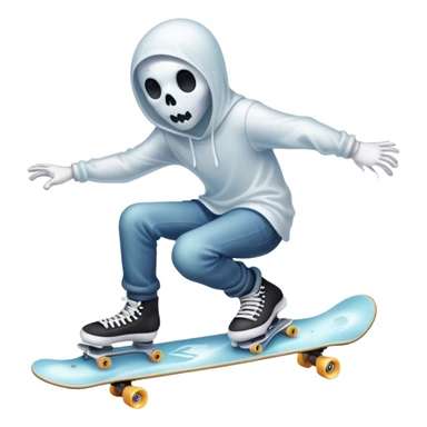  ghost skater boi ghost sk8 boarding sticker