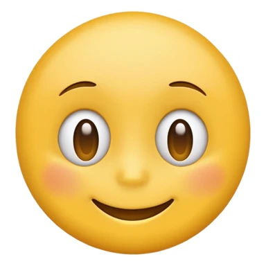 classic yellow emoji face, big smile, tired eyes sticker