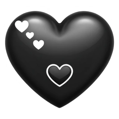 heart black and white sticker