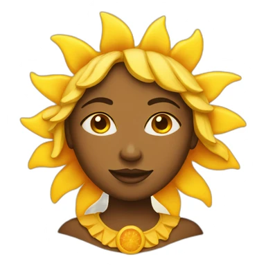 sun woman sticker