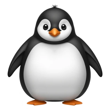 Fat penguin sticker