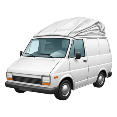 white van crash bonnet  sticker