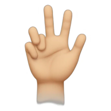 Hands joined with thumb, index and middle raised sticker