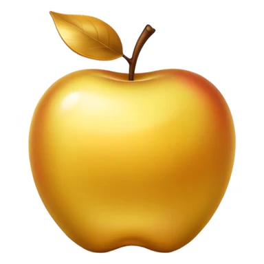golden apple fruit sticker