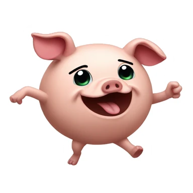 Dancing pork chop sticker