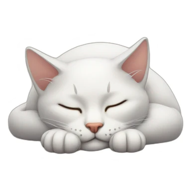 sleeping cats sticker