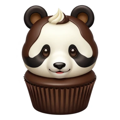 Panda Cupcake bite me sticker