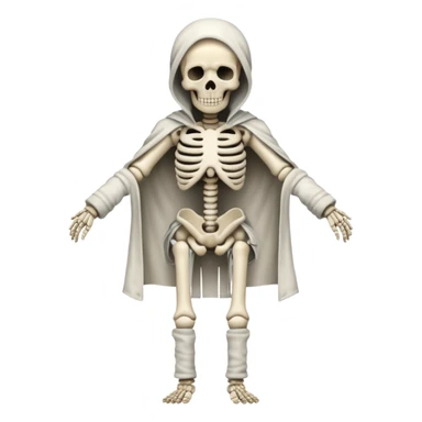 skeleton in a straight jacket sticker