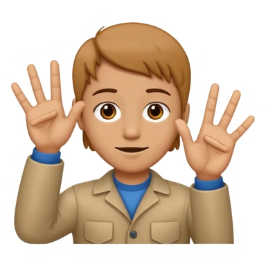 A person doing the 67 hand movement with a six on the Left hand and the seven on the right hand sticker